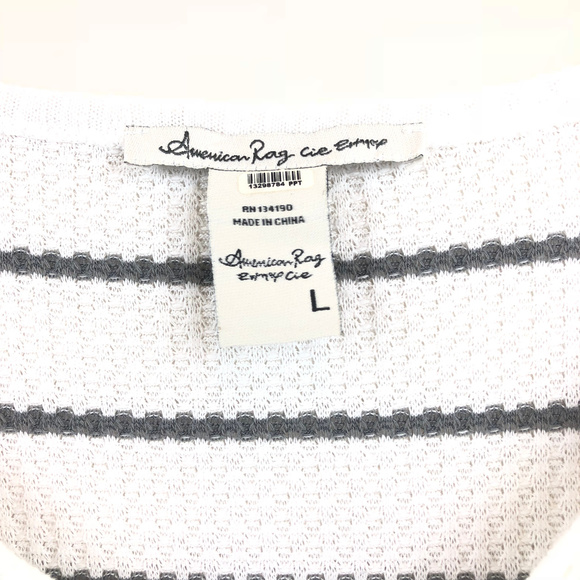 American Rag | Ribbed Pull Over Long Sleeve Top - Picture 5 of 5